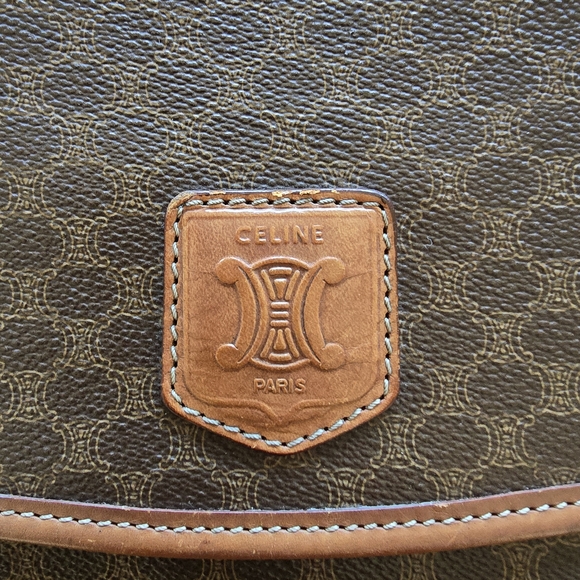 Celine Brown Monogram Leather Bag - Picture 1 of 12